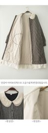 [Natural Garden] MADE N_ Fine checkered bonding jacket dress_ Lovely and warm bonding dress, Made in Korea